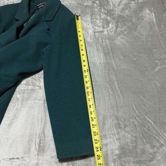 Vintage Wellington PeaCoat Womens 14R Emerald Green ILGWU Thinsulate Wool USA - Picture 10 of 11